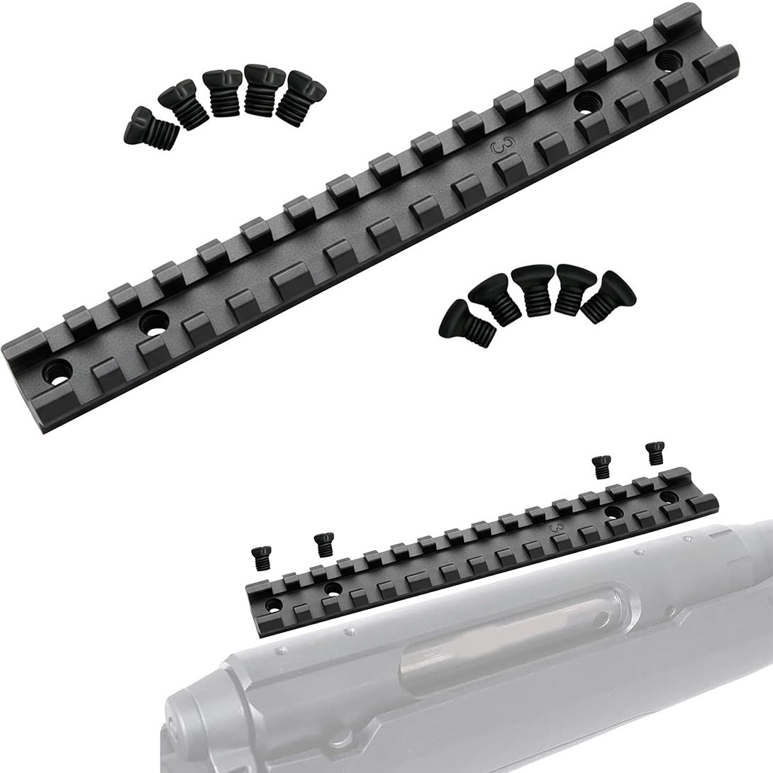 Picatinny Rail Mount for Savage Axis/Edge Rifles Mounting Hardware Included Allows for Picatinny or Weaver 5 PC of Each Size #6-48 Length 6mm/8mm