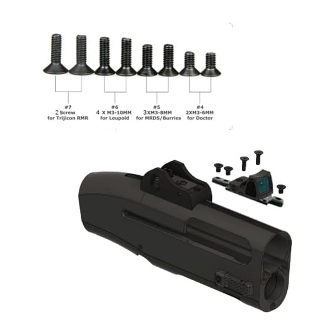 Red Dot Sight Mount Adapter Plate for Mossberg 500 535 590 835 Shockwave and Maverick88, 2 Sets of Screws Cover Older and Newer Models