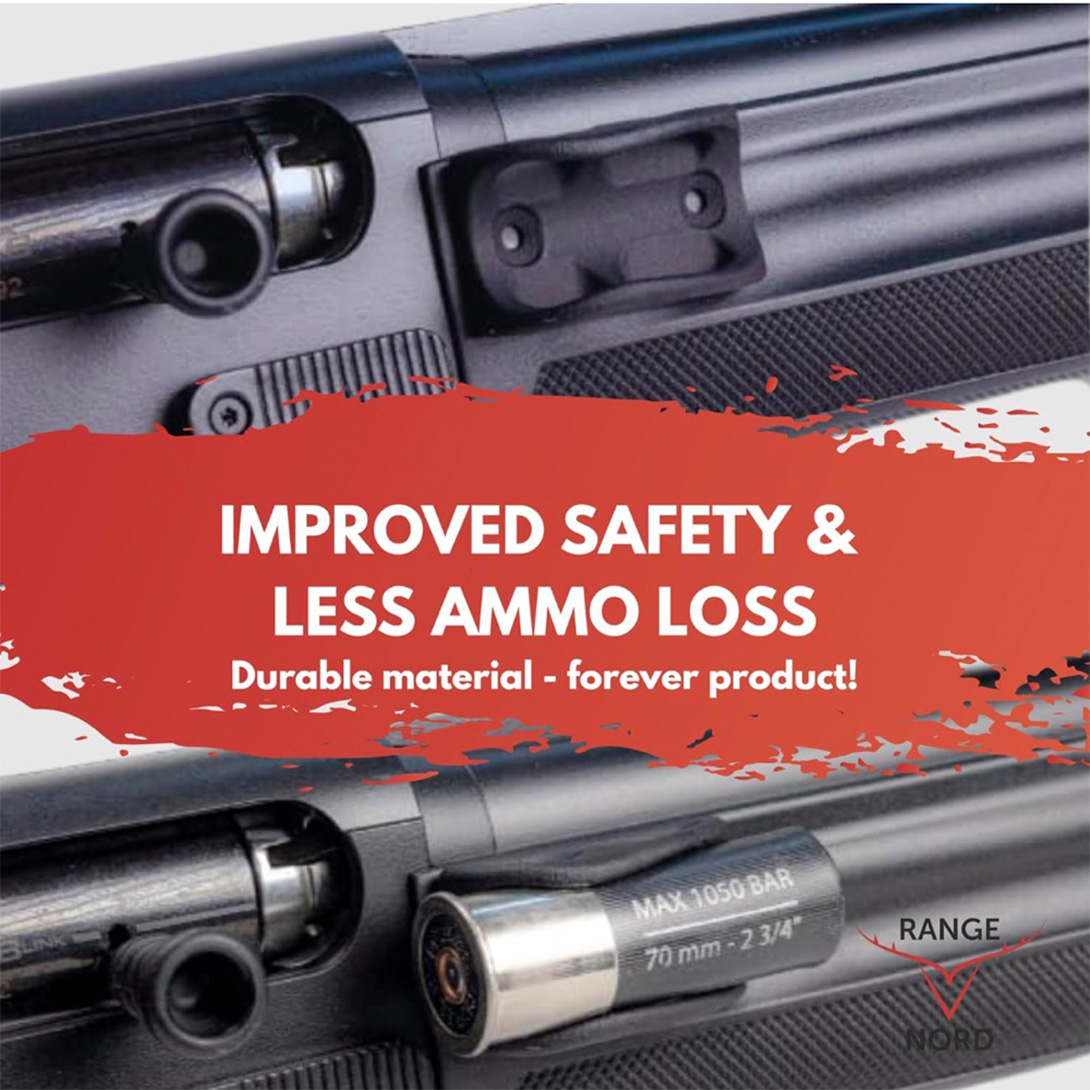 Shotgun 12Ga Single Extra Shell Holder, Caddy, Extra Round, Stage Saver, Ammo Shell holde, Shotgun Accessories with 3M Tape
