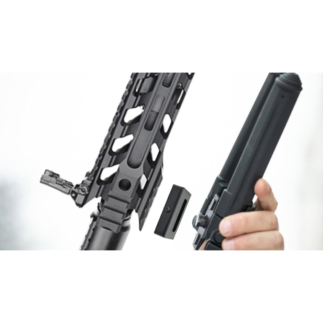 Picatinny to Adapter Convert Mount Compatible with M-LOK Accessories Anodized Aluminum Black