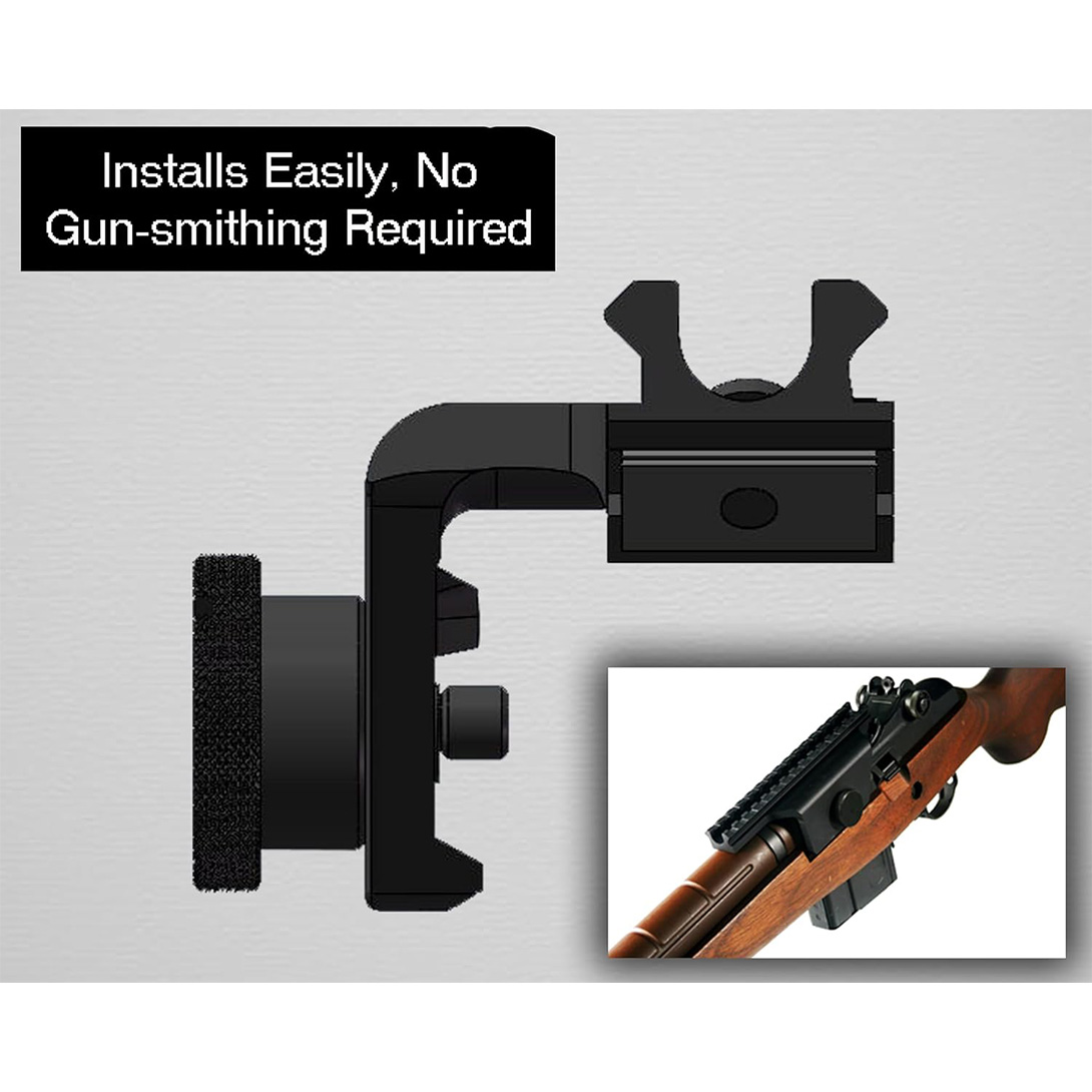 4-Point Locking Deluxe M14/M1A Scope Mount, Over 6-inch Fully Picatinny-Compatible top Rail with 15 Slots