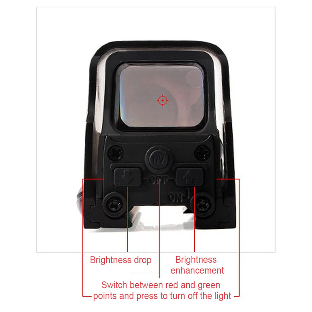 553 Holographic Sight,Red Dot Sight for Metal Green & Red Dot Sight Scope,Outdoor Tactical 20 mm Rail Mount