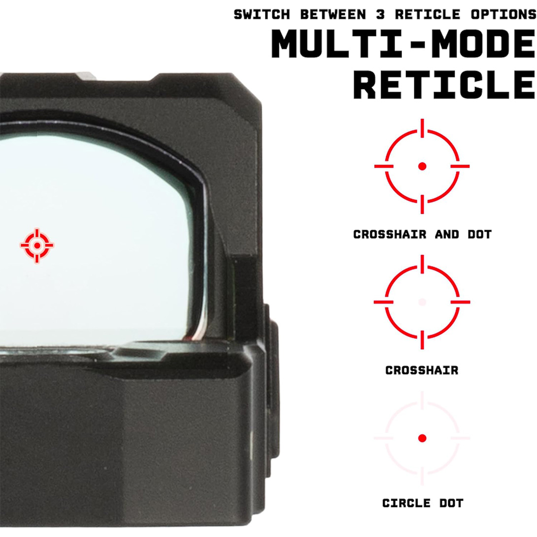 B.O.P. Pistol Red Dot | with Shake Awake, Picatinny Adapter, and RMR Screw Kit | RMR Footprint