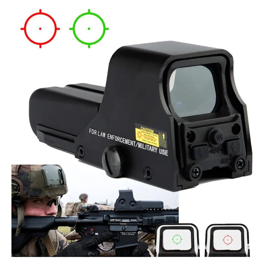 Holographic Sight 552 Red/Green Dot Sight with 5 Brightness Options & 1 MOA Dot, Black, Fits 20mm Rail Mount
