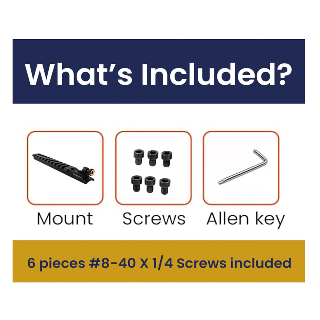 Peep Sight for CVA Optima, Kodiak, Wolf, and Accura Old and Newer Hole Pattern with Scope Picatinny Rail Mount Base, Aluminum Housing 6 pcs Mounting Screws