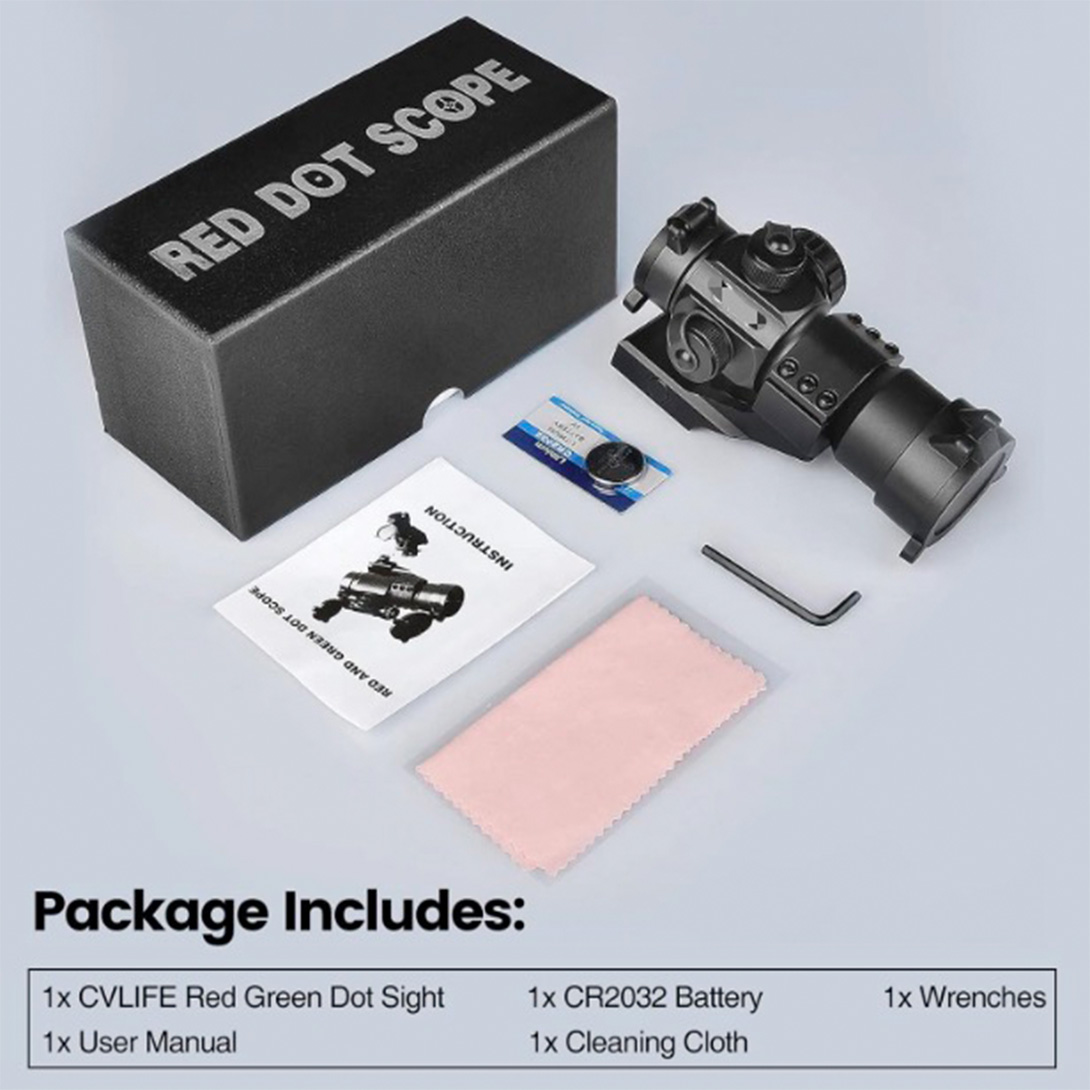 Red Green Dot Scope Reflex Sight for 20mm Cantilever Mount