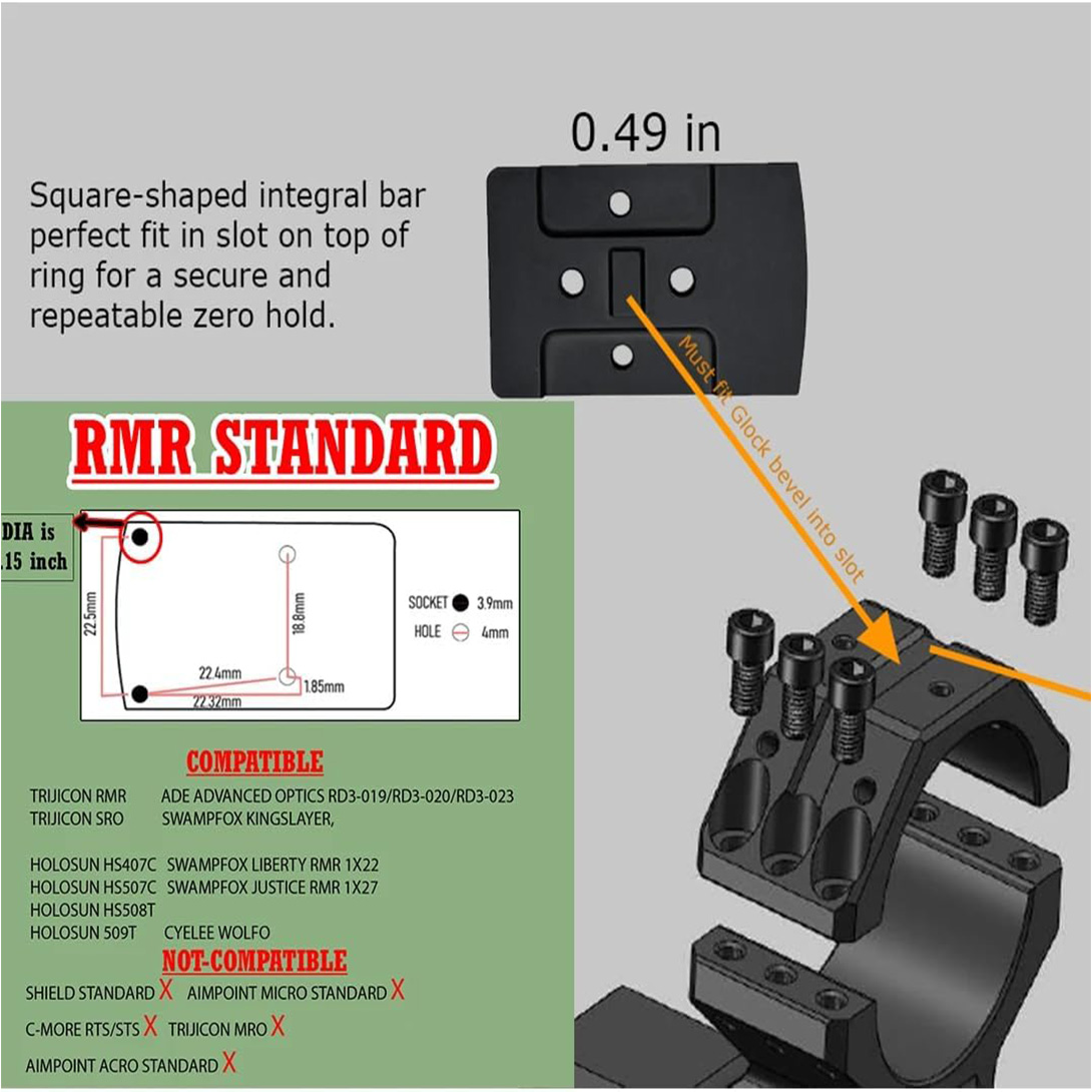 Optics Rigid Precision Scope Mount 20 MOA Cantilever Riflescope Mounts for Precision Shooting