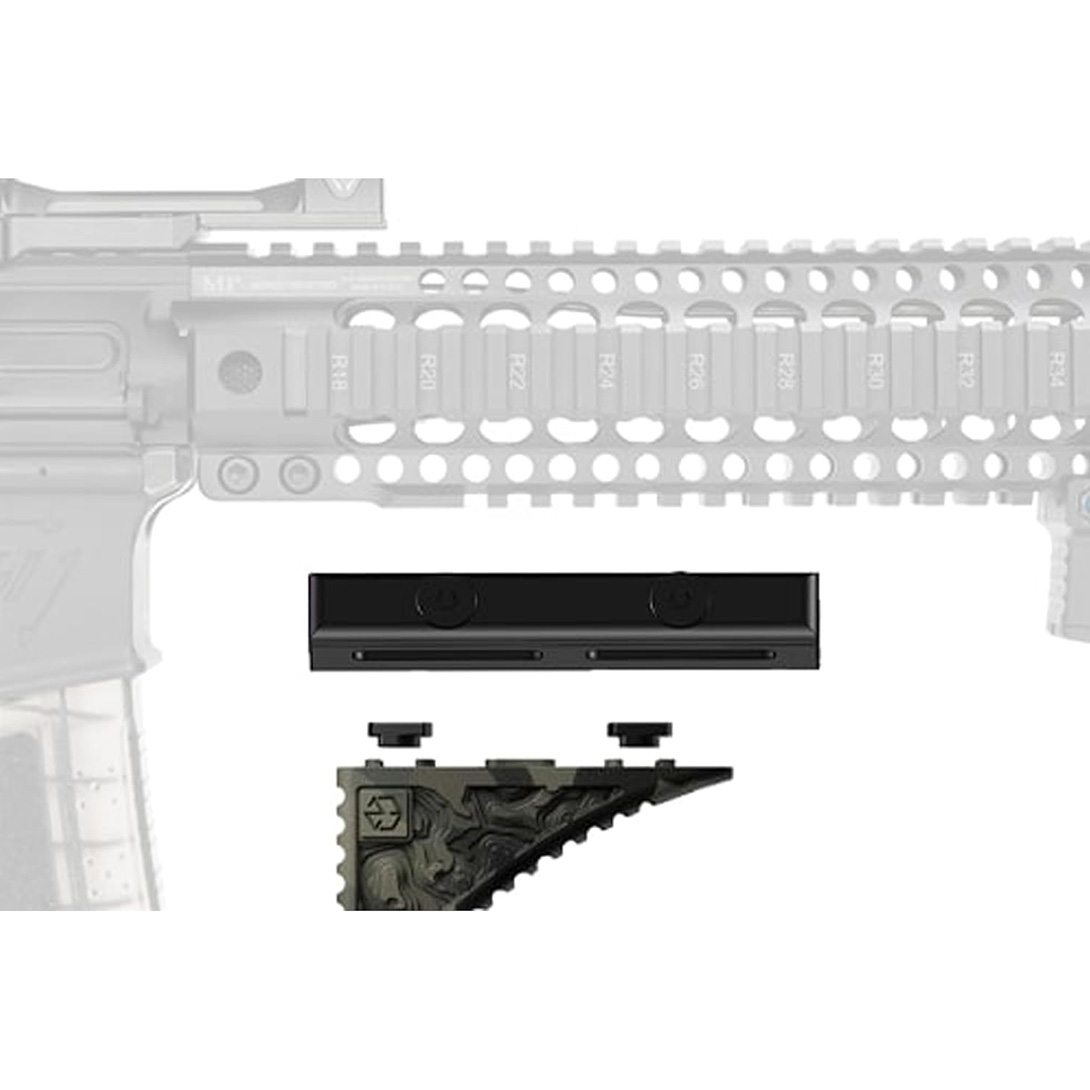 Picatinny to Adapter Convert Mount Compatible with M-LOK Accessories Anodized Aluminum Black