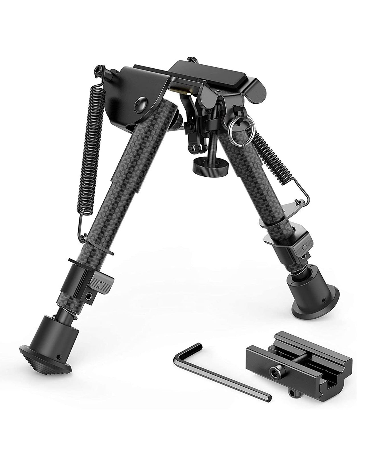 6-9 Inches Carbon Fiber Bipod with Picatinny Adapter