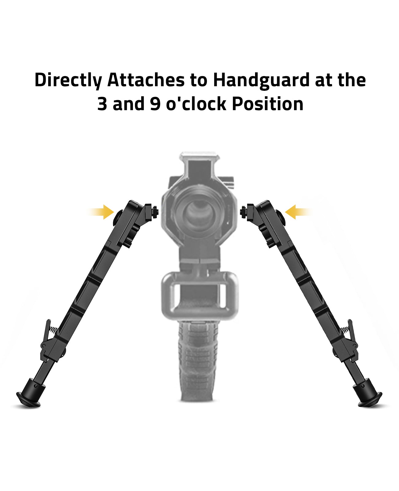 Rifle Bipod 7.5-9 Inches Adjustable Compatible with M-LOK