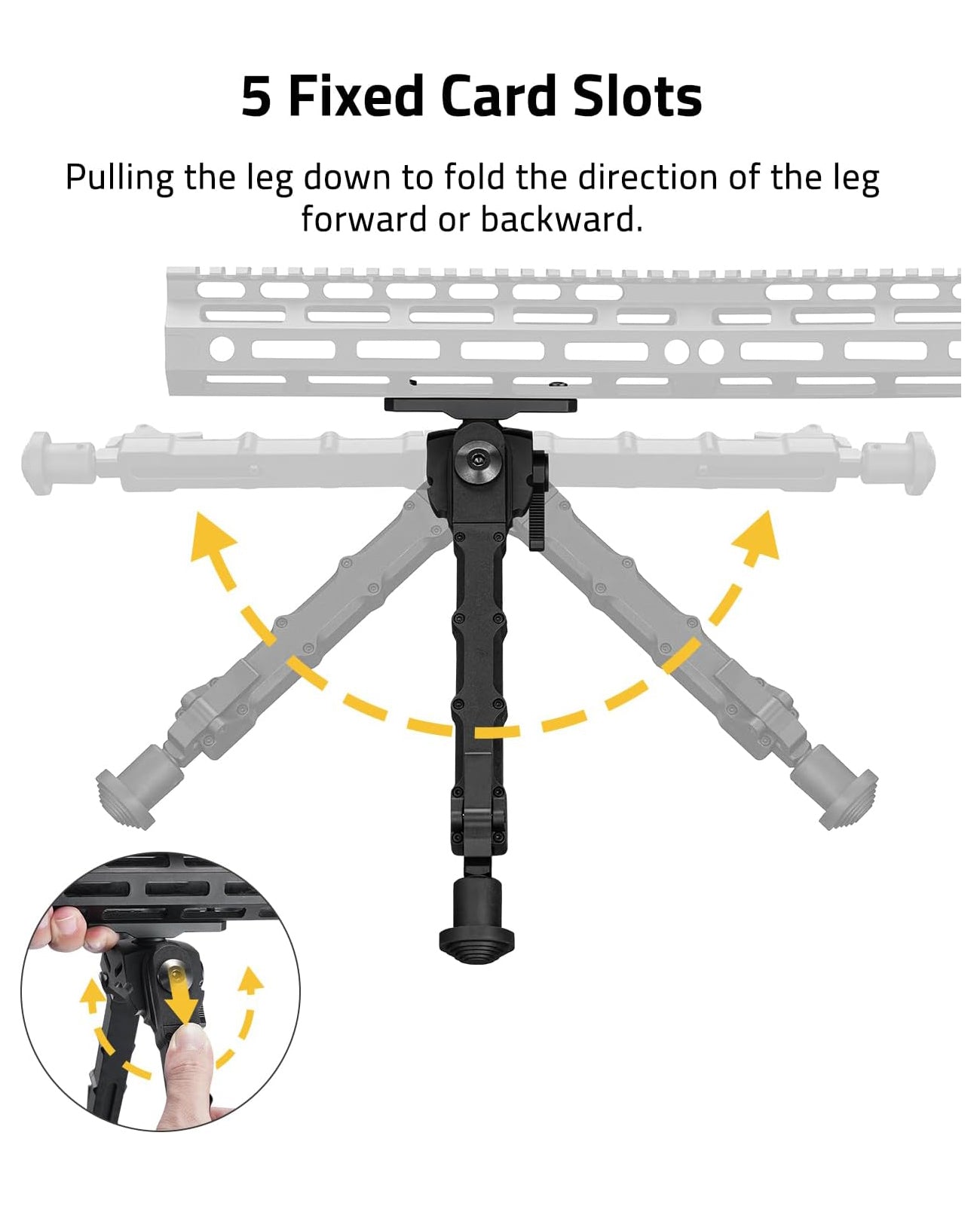 Rifle Bipod Compatible with M-LOK