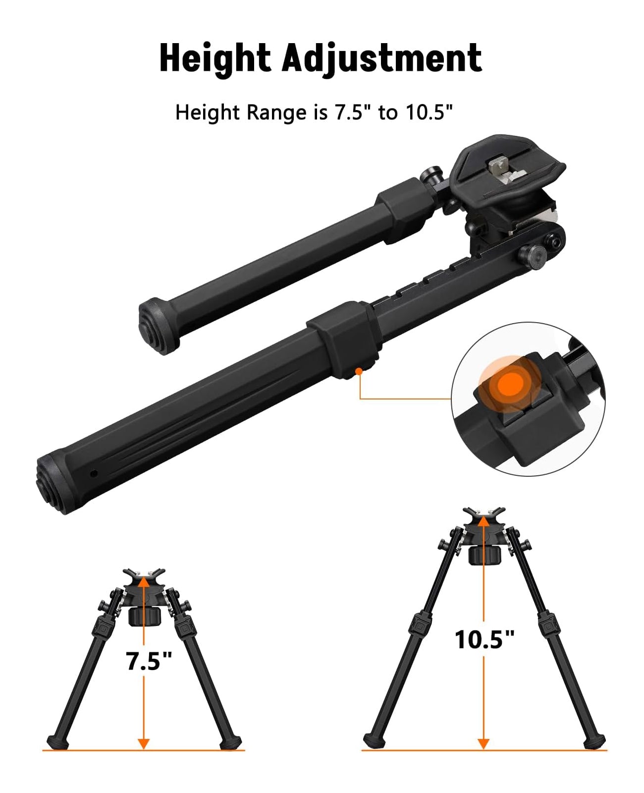 Sling Swivel Stud Bipod for Rifle