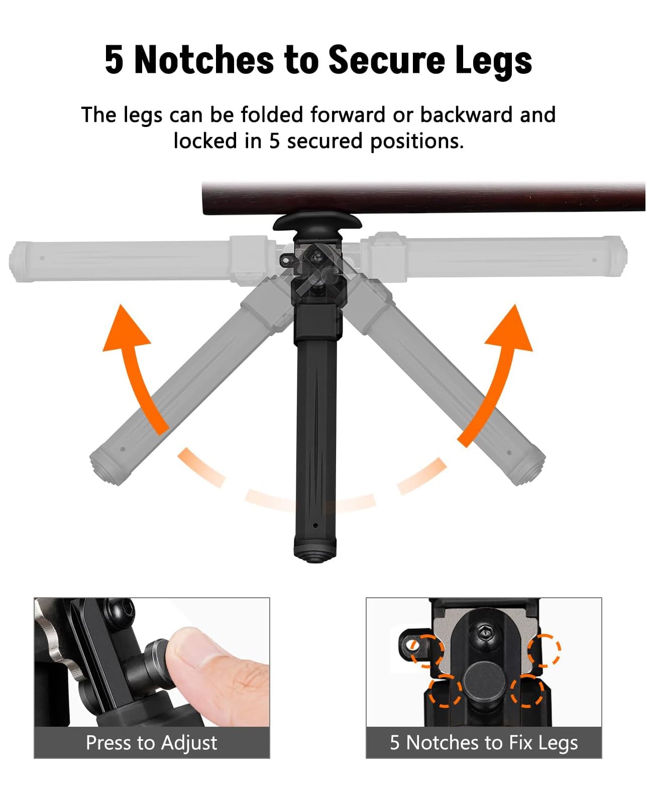 Sling Swivel Stud Bipod for Rifle