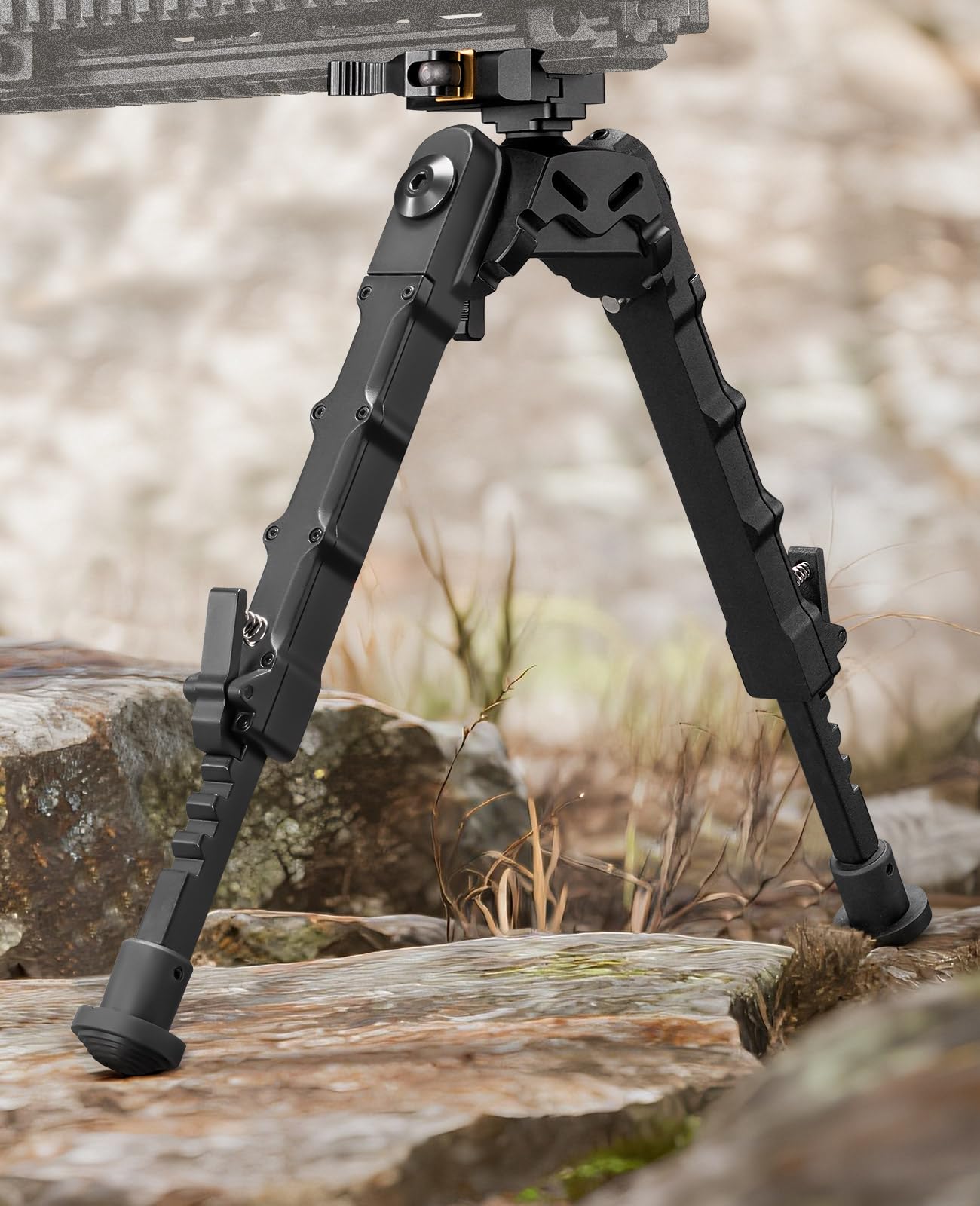 7.5-9 Inches Picatinny Bipod with 360 Degree Rotation