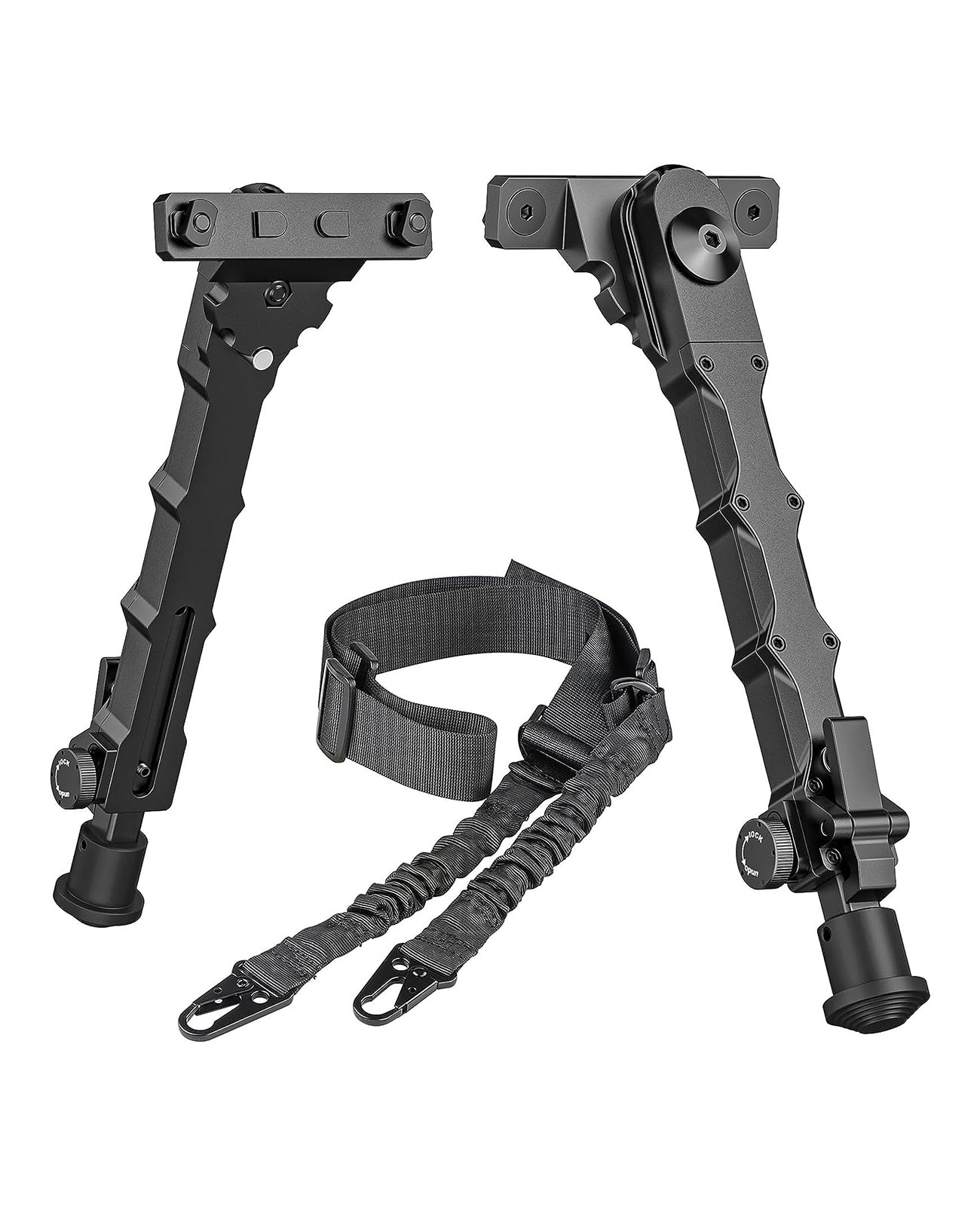 7.5-9 Inches Rifle Bipod for M-Rail with 2-Point Sling