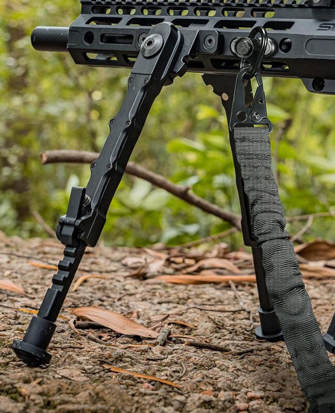 7.5-9 Inches Rifle Bipod for M-Rail with 2-Point Sling