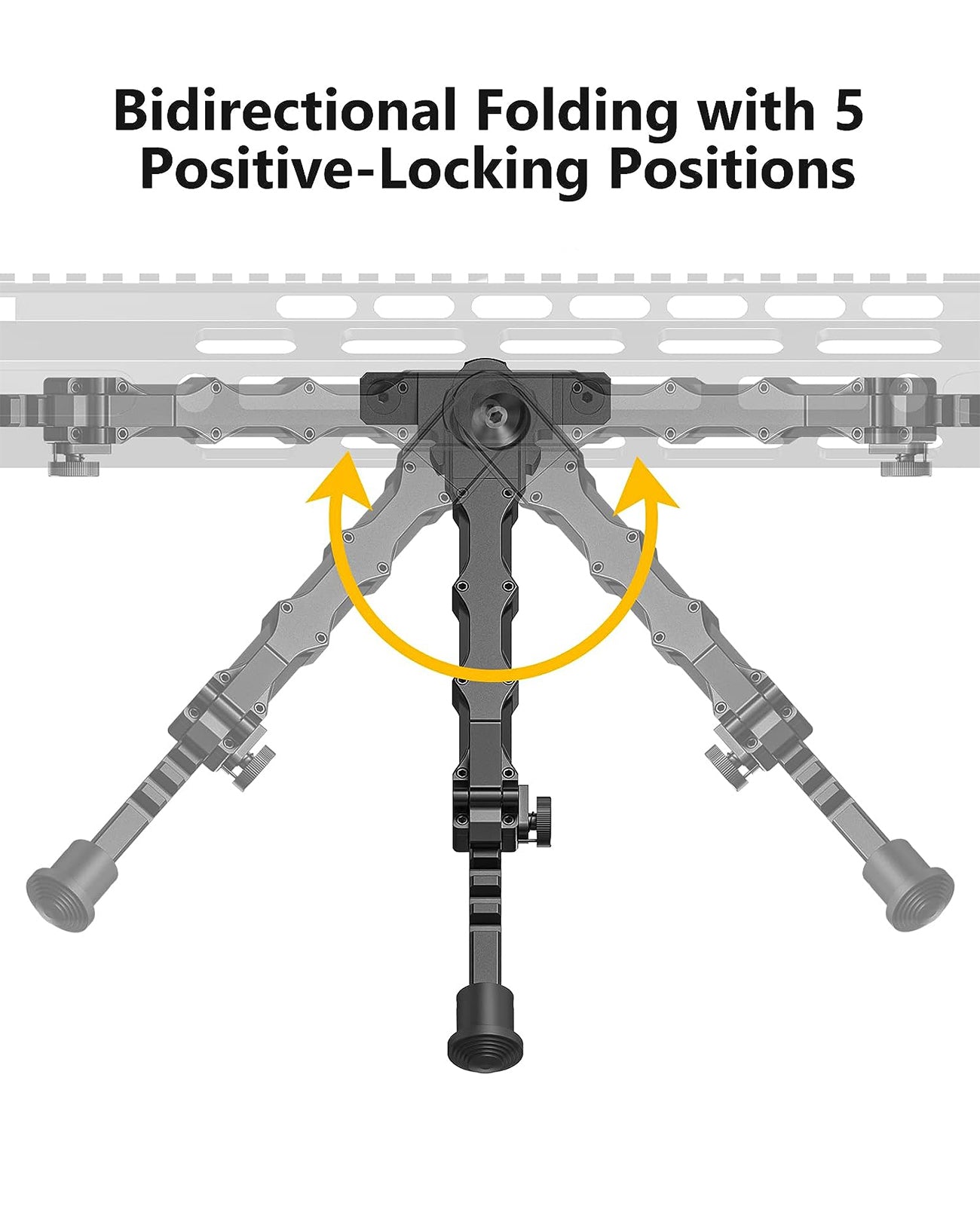 7.5-9 Inches Rifle Bipod for M-Rail with 2-Point Sling