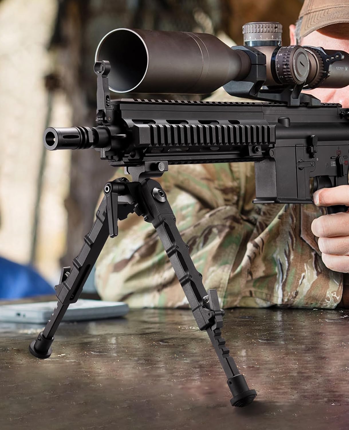 7.5-9 Inch Lightweight Quick Detach Rifle Bipod