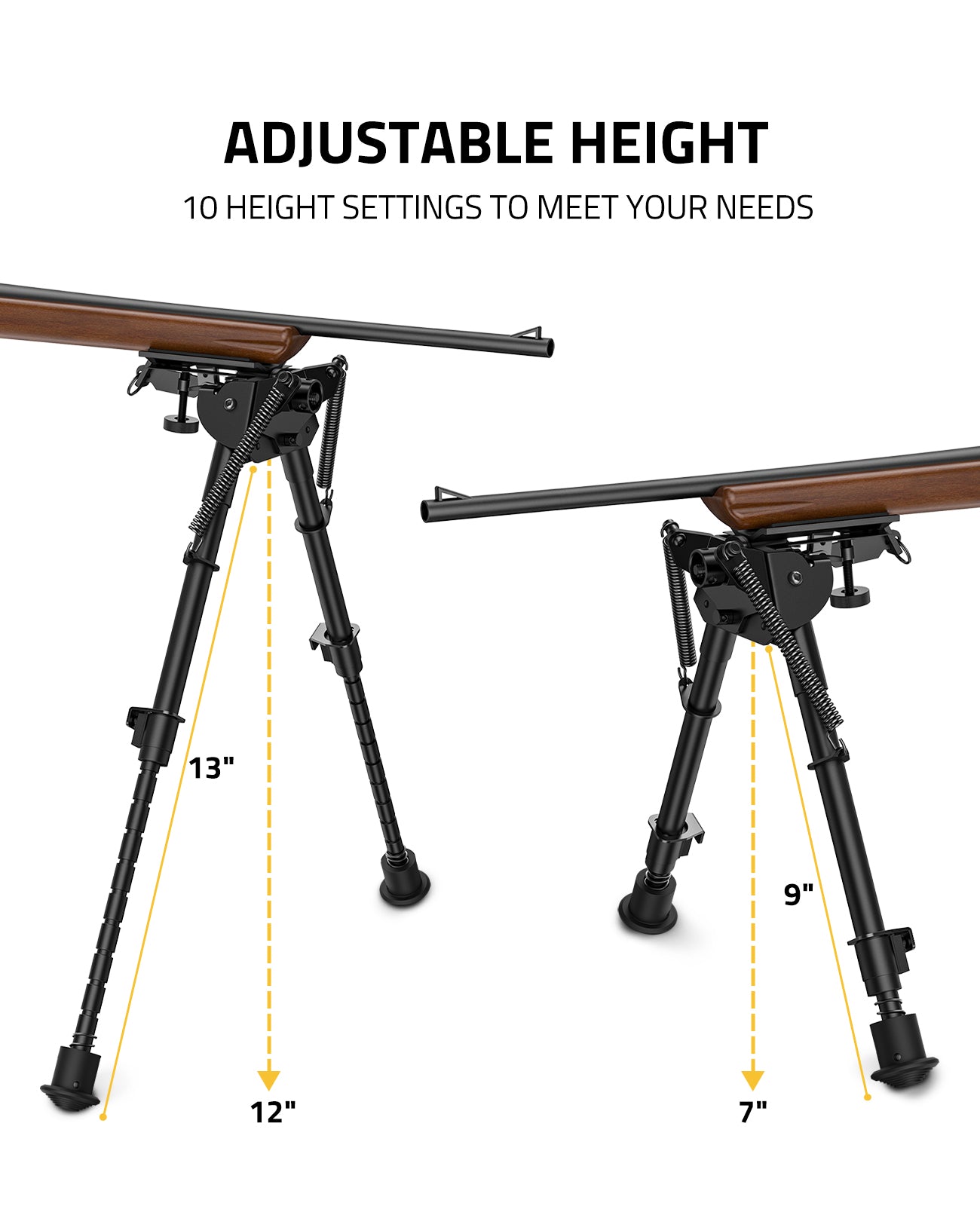 Rifle Bipod Pivot Tilt