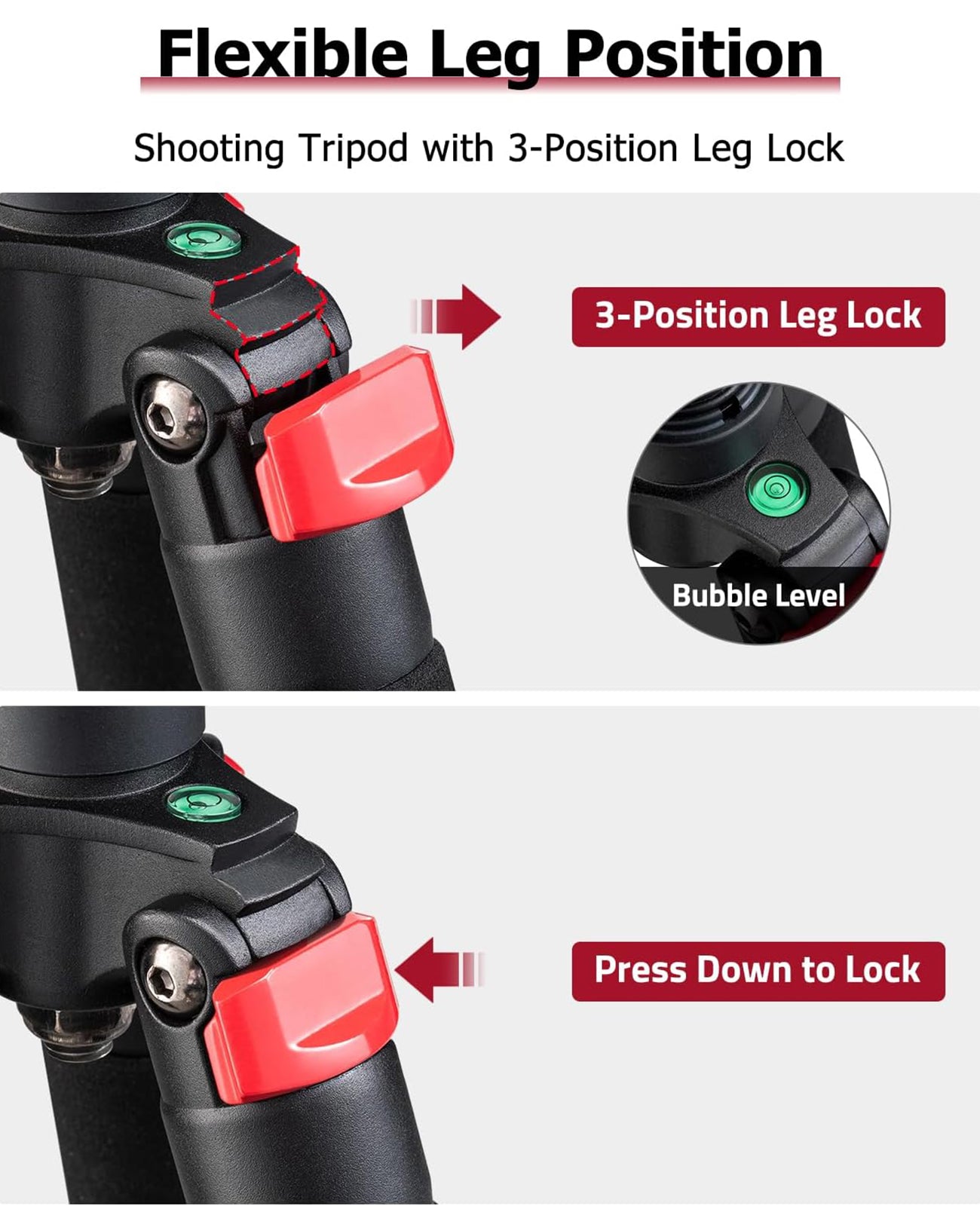 Carbon Fiber Lightweight Tripod Shooting Rest