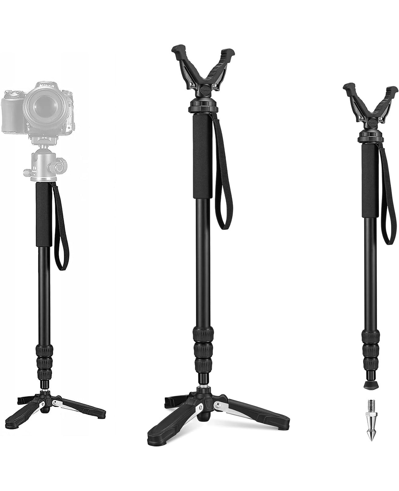 Hunting Monopod Rifle Stick Shooting Tripod
