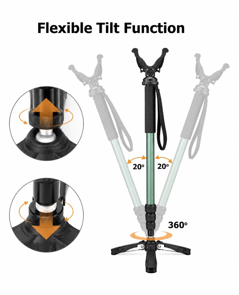 Hunting Monopod Rifle Stick Shooting Tripod