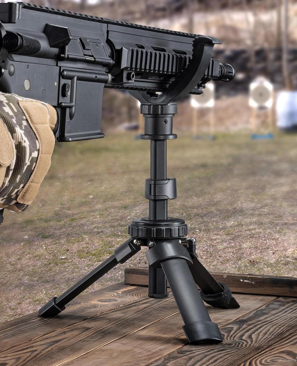 Adjustable Height Rifle Shooting Tripod 7.5-15 Inches
