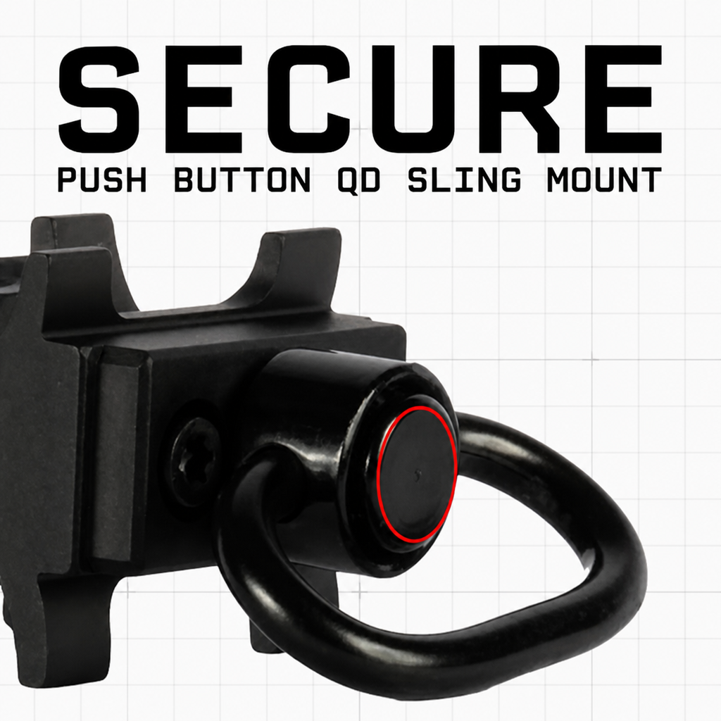 7075 Series Shotgun Barrel Clamp Accessory Mount | Compatible with 2 Point Slings | Includes QD Sling Swivel and Picatinny Segment