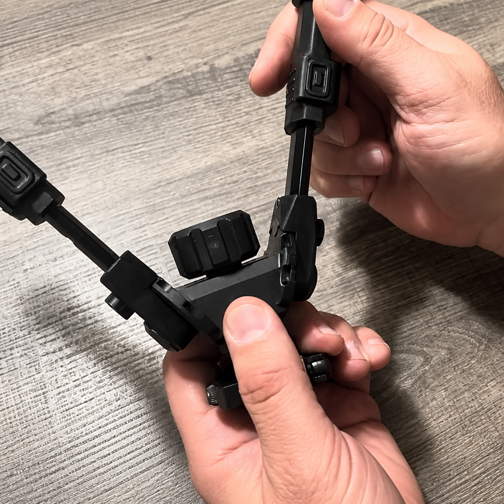 Rifle Bipod Quick Release Picatinny Bipod for Shooting and Hunting | 360 Degree Swivel Adjustable Height Made of Lightweight High-Strength Polymer and Aluminum for Stable and Sturdy Support
