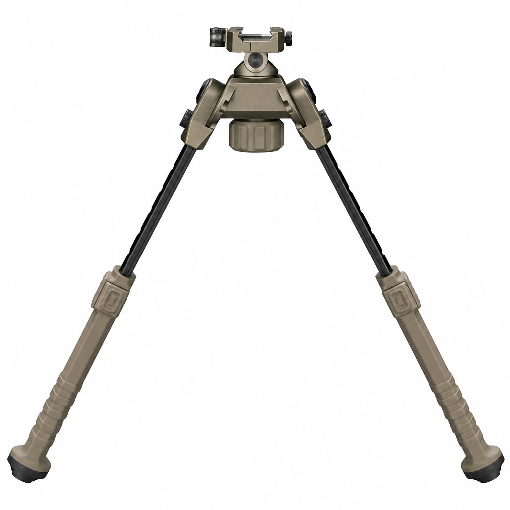 Rifle Bipod Quick Release Picatinny Bipod for Shooting and Hunting | 360 Degree Swivel Adjustable Height Made of Lightweight High-Strength Polymer and Aluminum for Stable and Sturdy Support