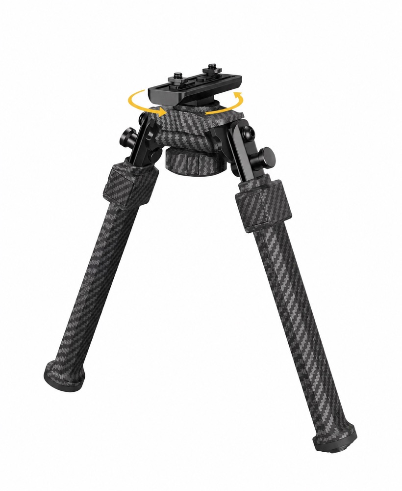 7.8-10.6 Inches 30% Carbon Fiber Bipod Compatible with M-Rail
