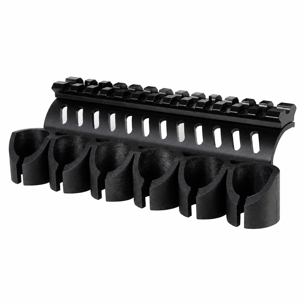 Mossberg 20-Gauge Shell Carrier with Picatinny Rail Mount – 500/590/Shockwave