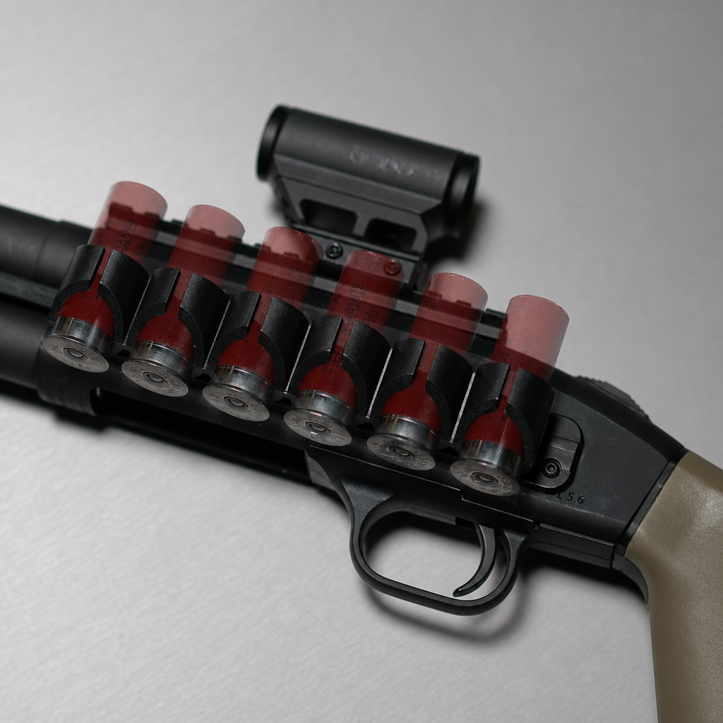 Mossberg 12-Gauge Shotgun Side Saddle Shell Carrier – 500/590/Shockwave/Maverick 88 Series Shotguns