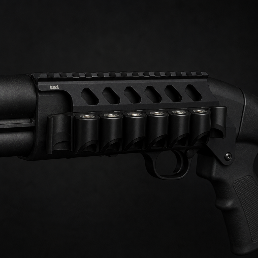 Winchester 12-Gauge Shotgun Shell Carrier with Picatinny Rail Mount V2 – SXP/Defender/1300 Model