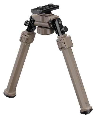 Bipods for Rifles Sturdy Rifle Bipod Compatible with M-Rail Portable | 360° Rotatable and Tiltable, 6 Height Settings