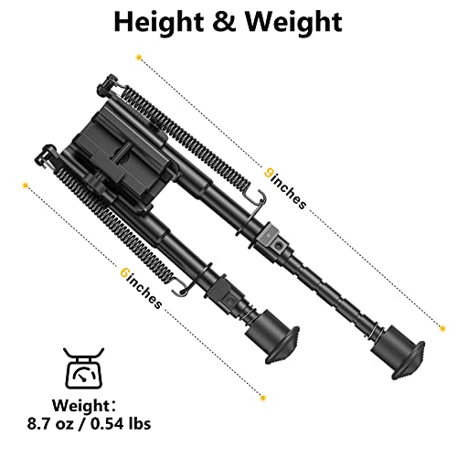 Rifle Bipod Carbon Fiber Tiltable for Hunting and Shooting | Quick-Release Picatinny, S-Lock Tilt, 8.3-11 Inch Height
