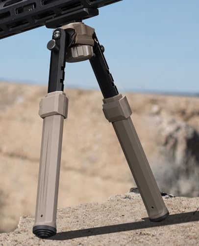 Bipods for Rifles Sturdy Rifle Bipod Compatible with M-Rail Portable | 360° Rotatable and Tiltable, 6 Height Settings