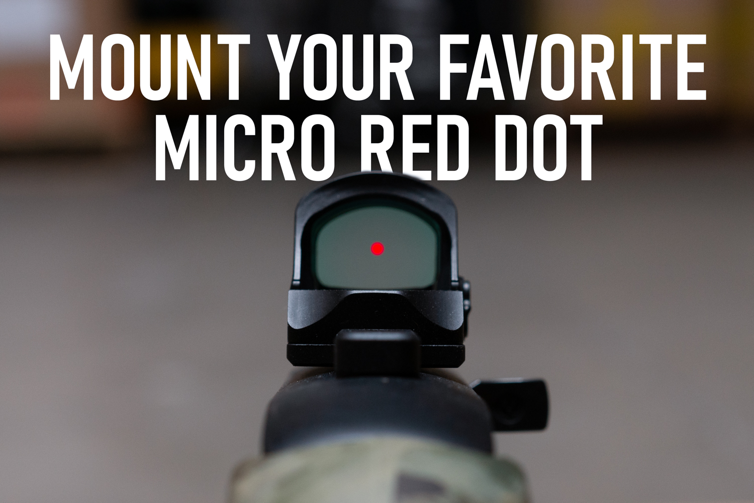 Micro Red Dot Mount for Ruger 10/22 | RMR Footprint