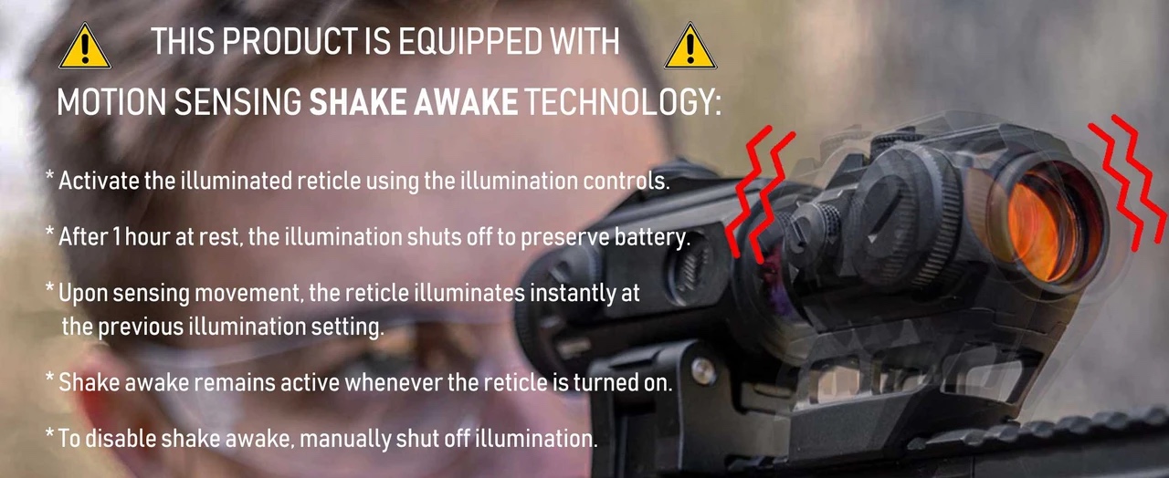 Gen 3 1×20 Ghost Red Dot Sight with Shake Awake