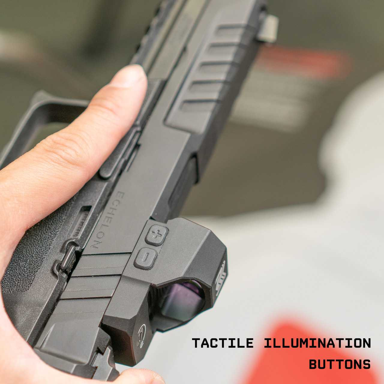 Nitro Pistol Red Dot w/ 3 MOA Dot | K-Series/RMSc – V2 Angled Hood