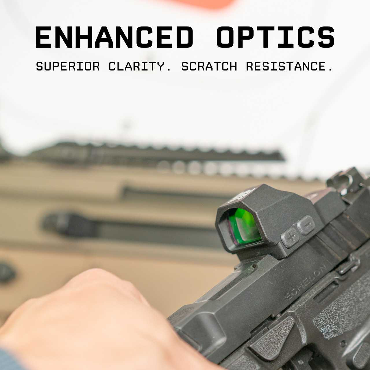 Nitro Pistol Red Dot w/ 3 MOA Dot | K-Series/RMSc – V2 Angled Hood
