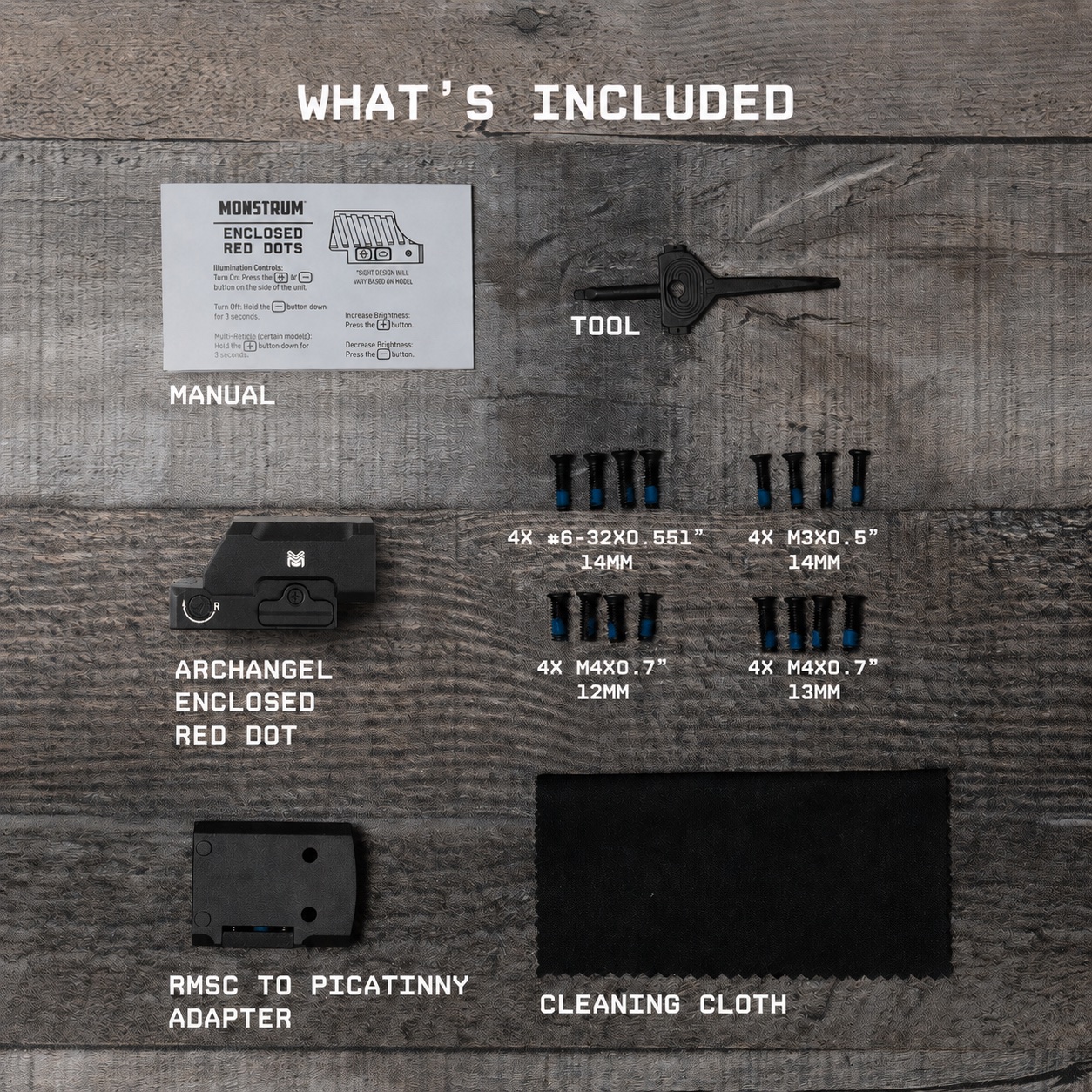 Archangel ERD | Enclosed Pistol Red Dot w/ 3 MOA Dot – RMSc Footprint