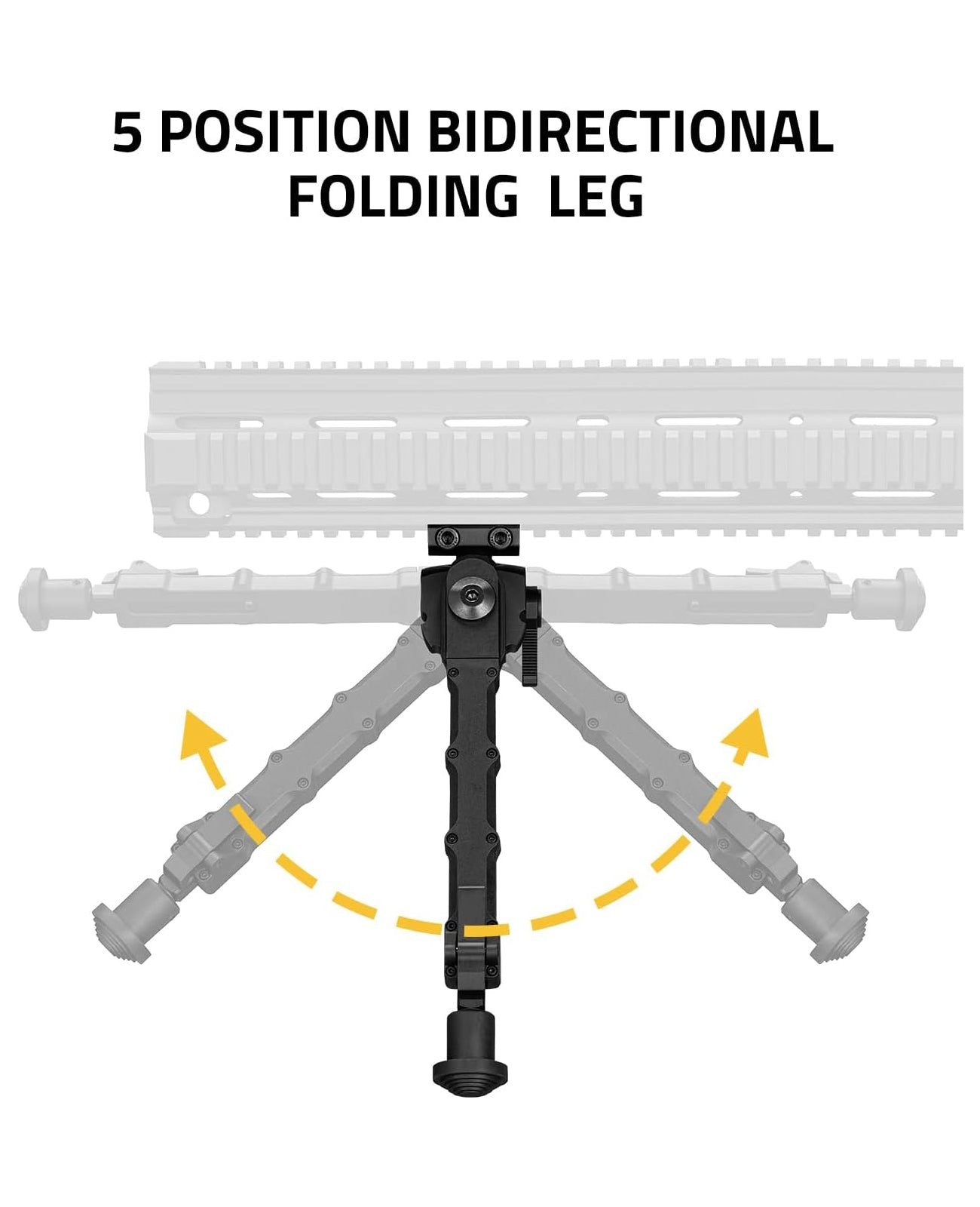 Rifle Bipod with 360 Degrees Swivel
