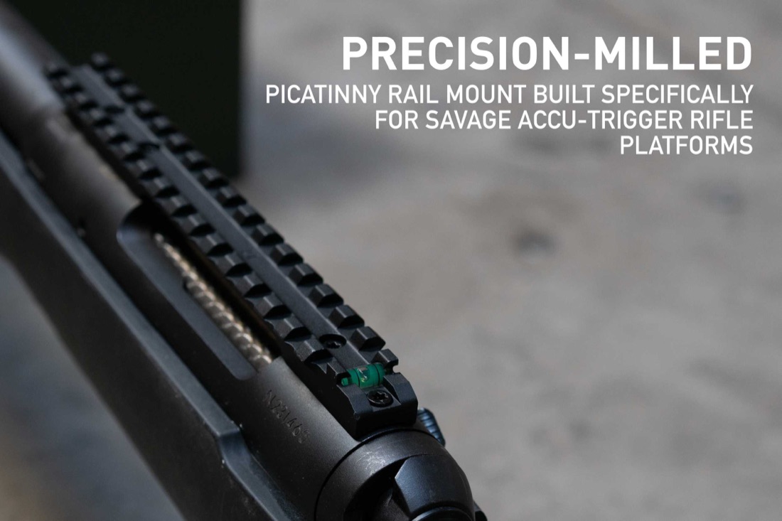 Savage 10/11/12/14/16 Accu-Trigger Optic Rail with Level