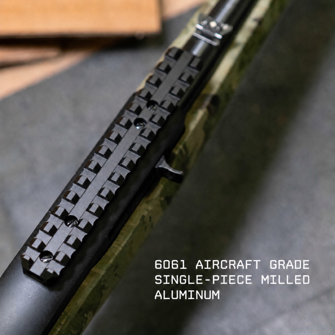 Ruger 10/22 Extended 14 Slot Picatinny Rail Mount for Scopes and Optics