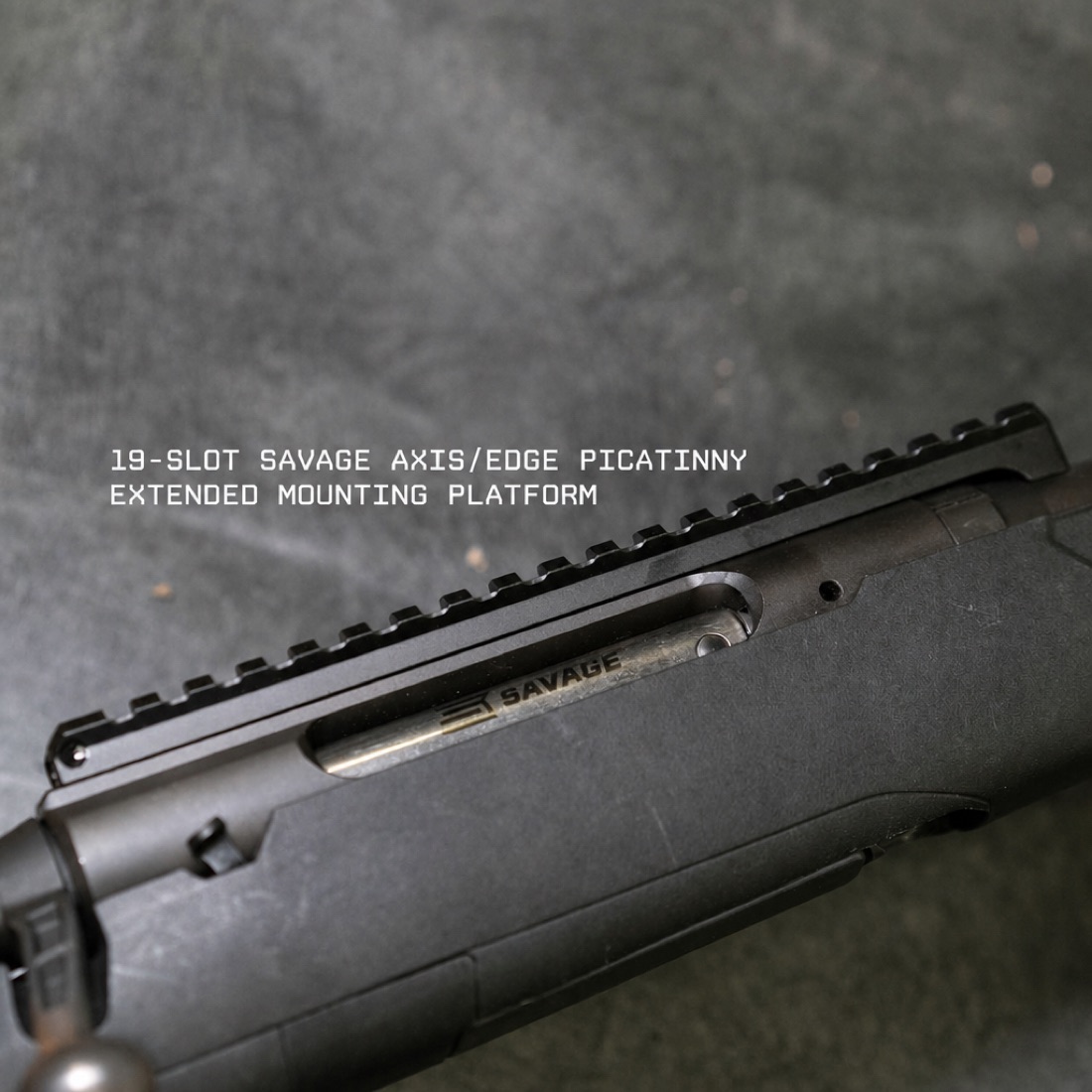 Extended Picatinny Rail with Level Bubble for Savage Arms Axis/Edge Rifles