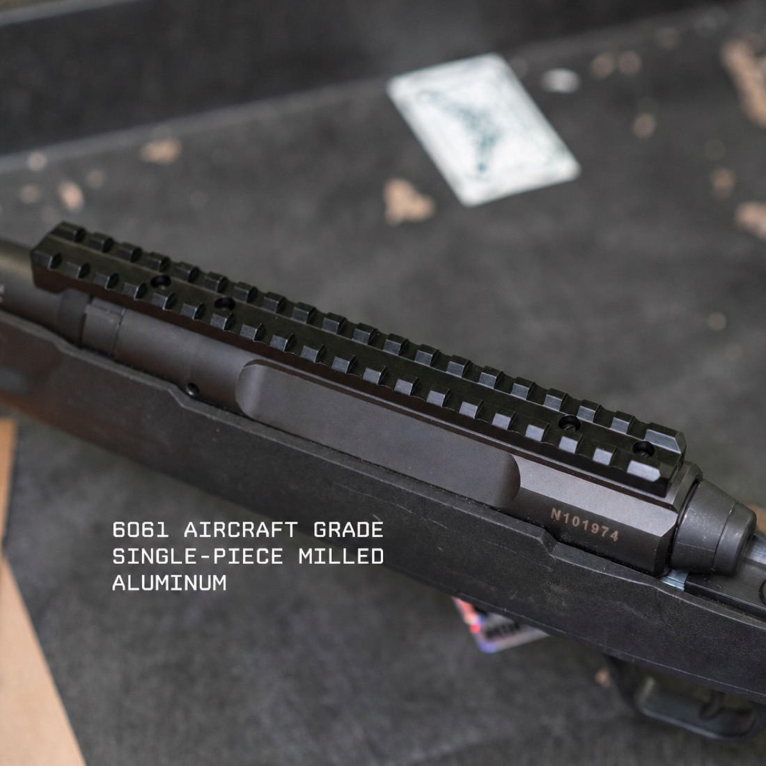 Extended Picatinny Rail with Level Bubble for Savage Arms Axis/Edge Rifles