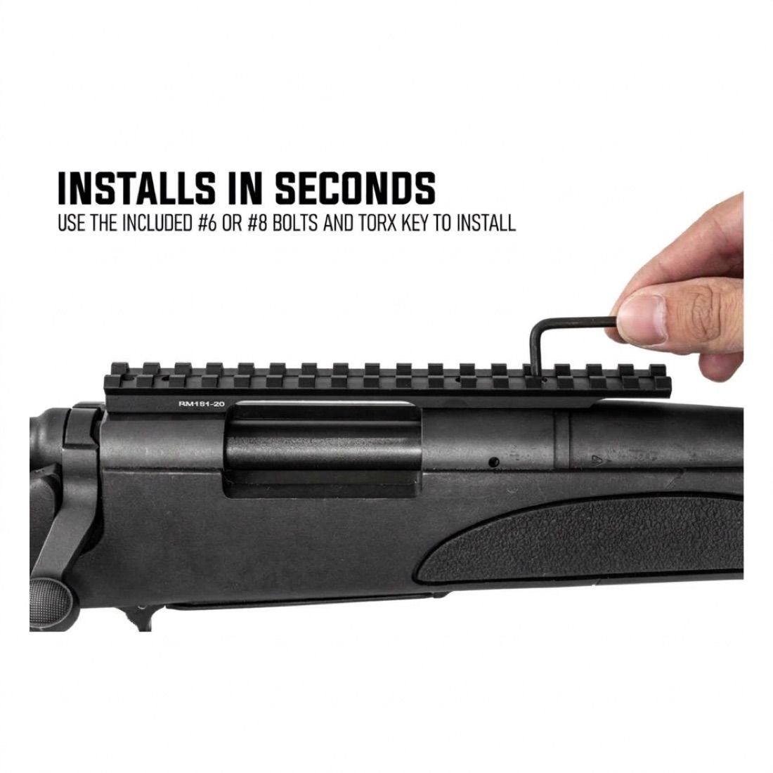 Remington 700 Short Action 17-Slot Picatinny Rail