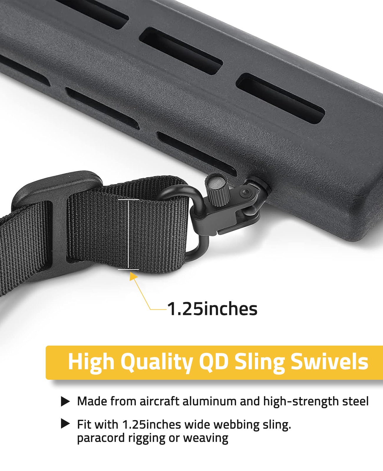 1.25 inches Sling Swivel Quick Attach/Release Sling Swivels