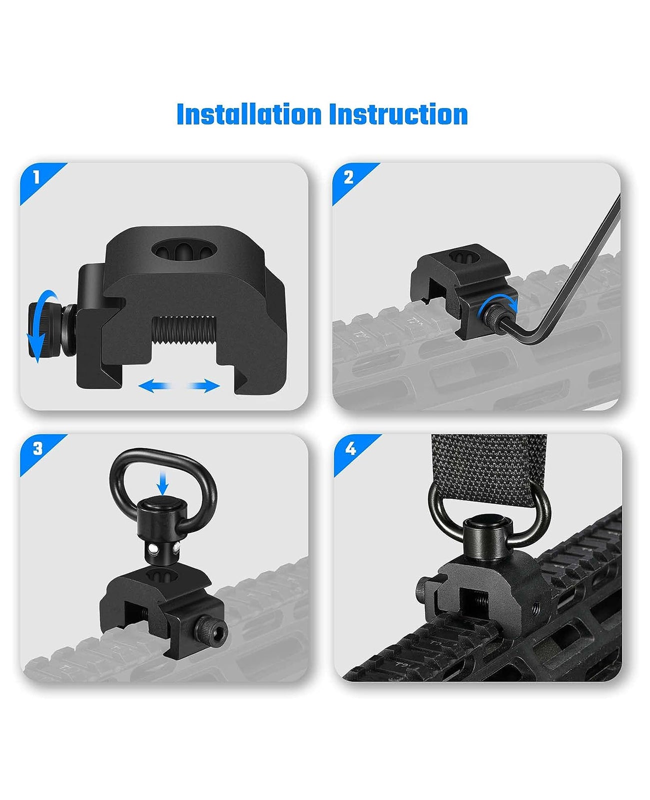 Picatinny Sling Mount 360° Rotation